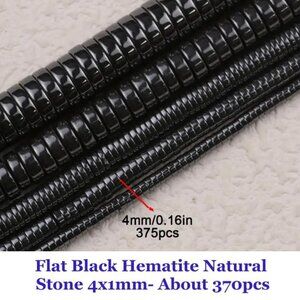 Flat Round Spacer Hematite Bead 4x1mm About 370pcs